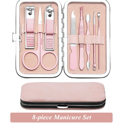 Professional Tool Multifunction Portable Manicure Set,  Stainless Steel Material  Multifunction Portable, for Girls