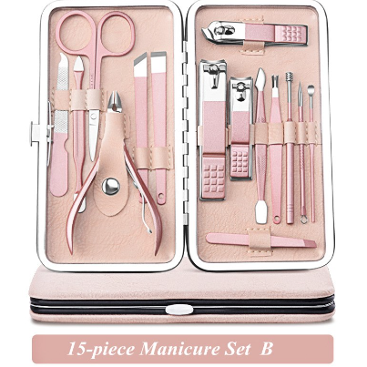Professional Tool Multifunction Portable Manicure Set,  Stainless Steel Material  Multifunction Portable, for Girls