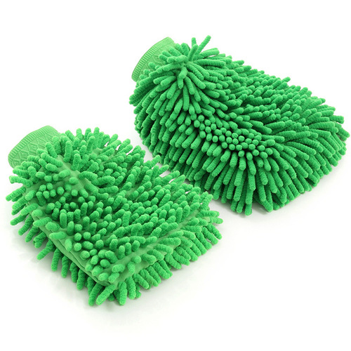 Car Wash Mitt 2 Pack Car Wash Glove Microfiber Chenille Clean Tools Kits Premium Chenille Microfiber Cleaning Mitts