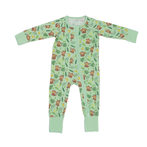 baby rompers two way zipper Eco-friendly infant sleepsuit long sleeve baby jumpsuit organic bamboo toddler romper