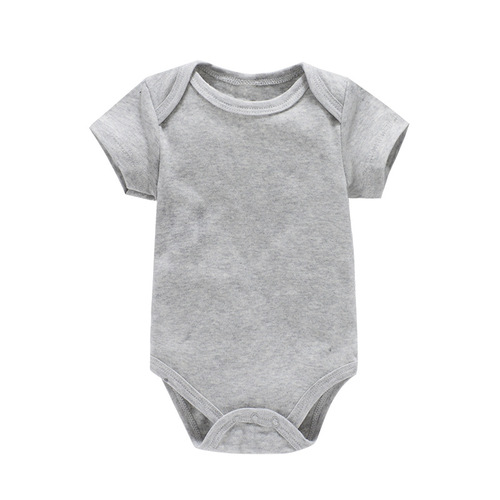 Short sleeve summer 100% cotton knit baby bodysuits clothes newborn jumpsuit baby boys'rompers(old)