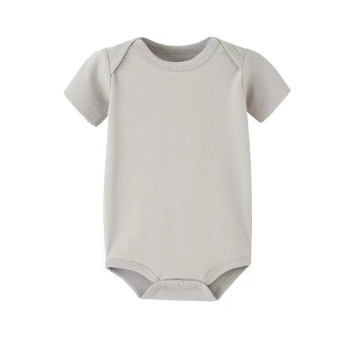 Short sleeve summer 100% cotton knit baby bodysuits clothes newborn jumpsuit baby boys'rompers(old)