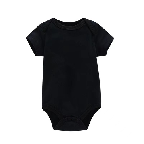Short sleeve summer 100% cotton knit baby bodysuits clothes newborn jumpsuit baby boys'rompers(old)