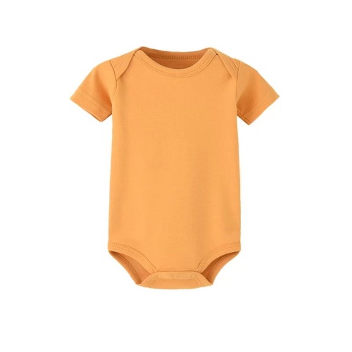 Short sleeve summer 100% cotton knit baby bodysuits clothes newborn jumpsuit baby boys'rompers(old)