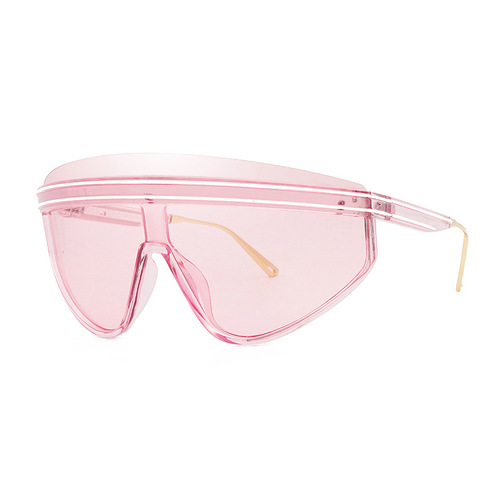 Hot Fashion Luxury Oversized One Piece Frame Watermark Sunglass Women Outdoor Sports Sunglasses 2022