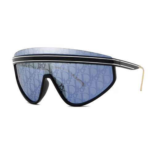 Hot Fashion Luxury Oversized One Piece Frame Watermark Sunglass Women Outdoor Sports Sunglasses 2022