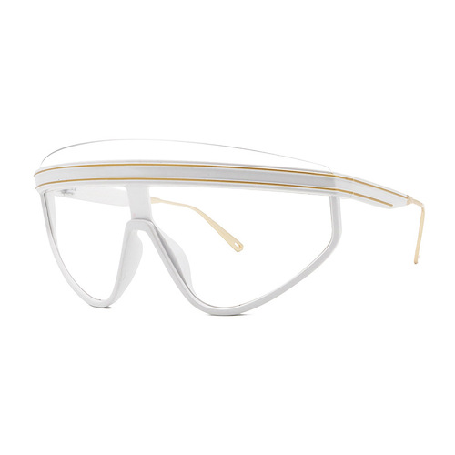 Hot Fashion Luxury Oversized One Piece Frame Watermark Sunglass Women Outdoor Sports Sunglasses 2022