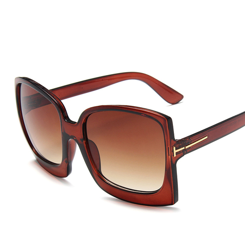 Luxury Over Size Female Shades Sunglasses Womens PC Big Frame Sun Glasses Popular Leopard Square Sunglasses UV400