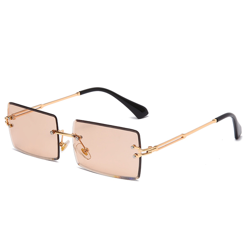 NWOGLSS 31274 Fashion Women Square Rimless Sunglasses 2022