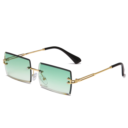 NWOGLSS 31274 Fashion Women Square Rimless Sunglasses 2022