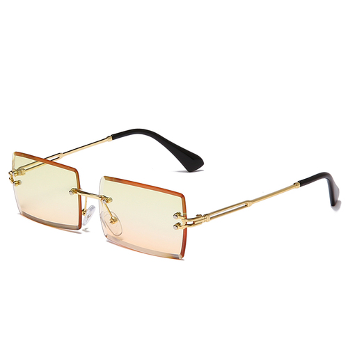 NWOGLSS 31274 Fashion Women Square Rimless Sunglasses 2022