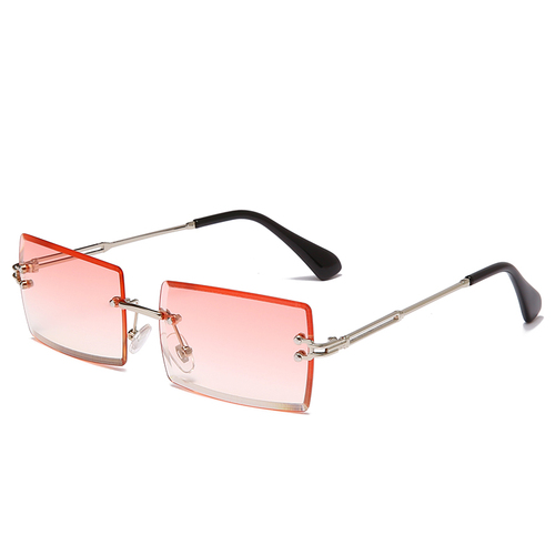 NWOGLSS 31274 Fashion Women Square Rimless Sunglasses 2022