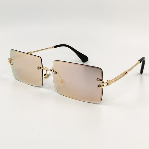 NWOGLSS 31274 Fashion Women Square Rimless Sunglasses 2022