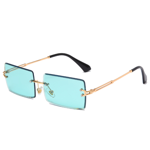 NWOGLSS 31274 Fashion Women Square Rimless Sunglasses 2022