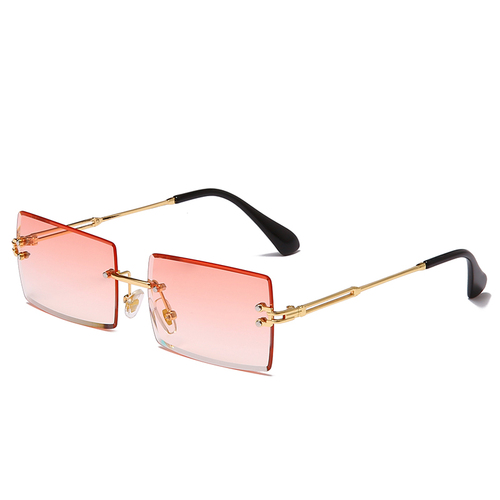 NWOGLSS 31274 Fashion Women Square Rimless Sunglasses 2022