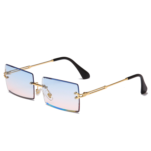 NWOGLSS 31274 Fashion Women Square Rimless Sunglasses 2022