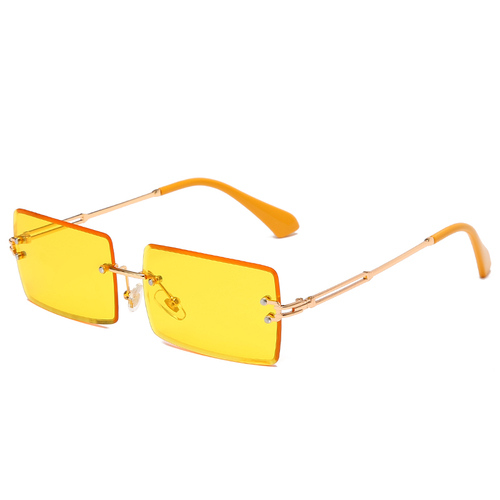 NWOGLSS 31274 Fashion Women Square Rimless Sunglasses 2022