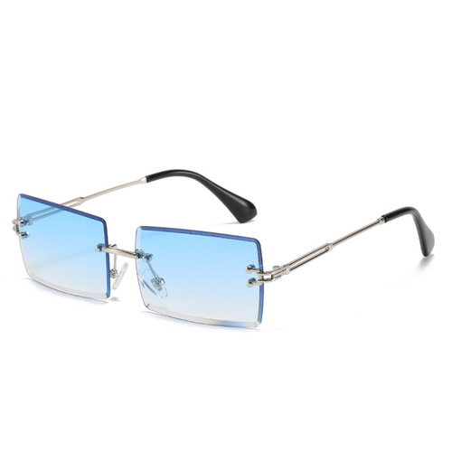 NWOGLSS 31274 Fashion Women Square Rimless Sunglasses 2022