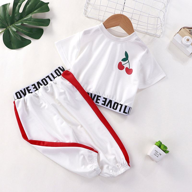 Baby Girls' Clothing Sets Summer Girls Clothes Set T-shirt+pants 2 pcs Kids Casual Suit Children Clothes 