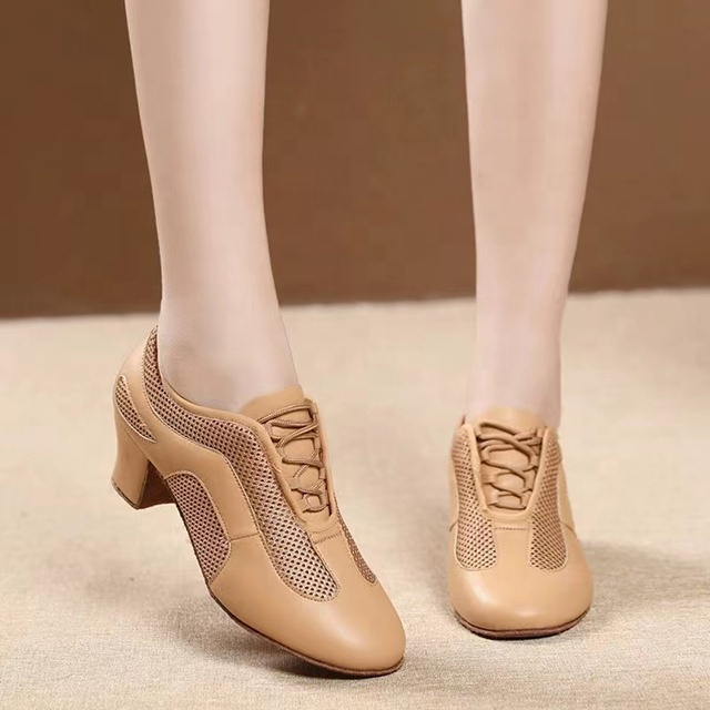 Heel 3.5CM Canvas Teacher Dance Shoes Practice Dance Shoes