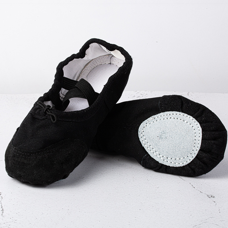  Cheap  Ballet Pink Foldable Children  Split Sole Canvas Soft Dance Wear Stretch Ballet Shoes