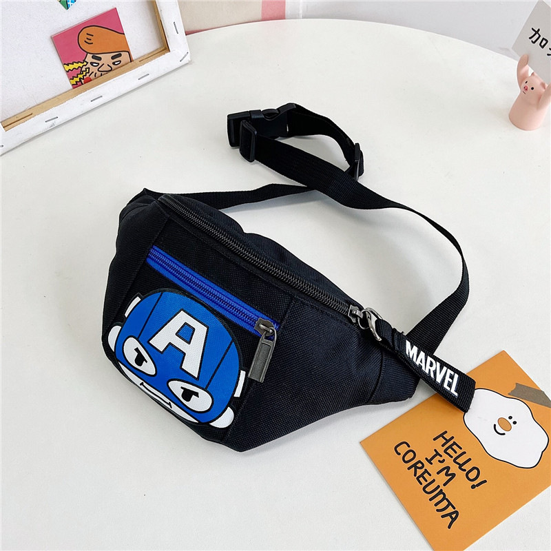 Cartoon Print Shoulder Crossbody Handbag Kids Waist Bag Cute Children Chest Bag