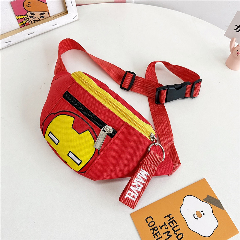 Cartoon Print Shoulder Crossbody Handbag Kids Waist Bag Cute Children Chest Bag