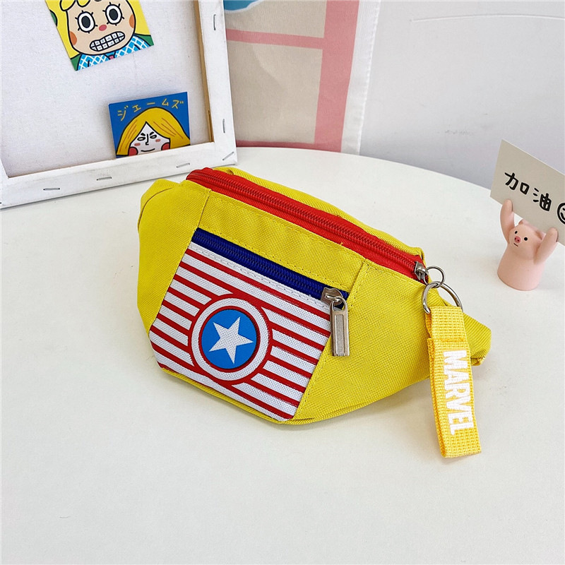 Cartoon Print Shoulder Crossbody Handbag Kids Waist Bag Cute Children Chest Bag