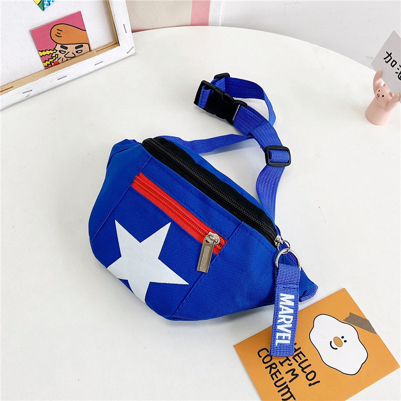 Cartoon Print Shoulder Crossbody Handbag Kids Waist Bag Cute Children Chest Bag