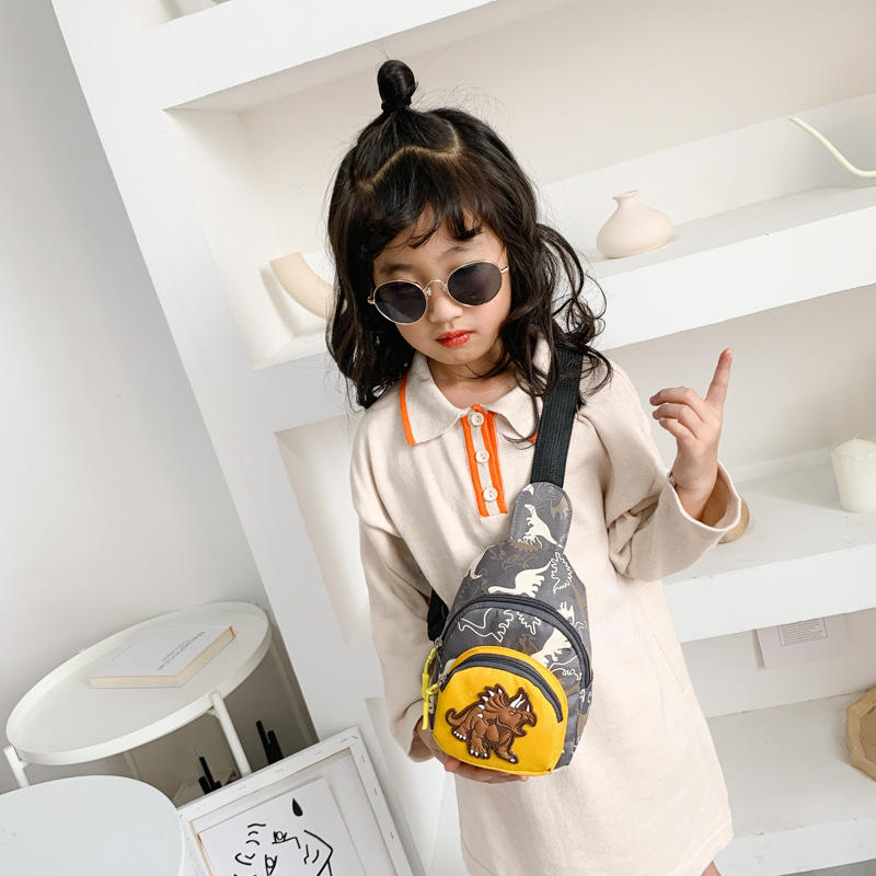 New Arrivals Children's Waist Bag Boy Dinosaur Messenger Fashion Coin Purse Kids' Chest Bags