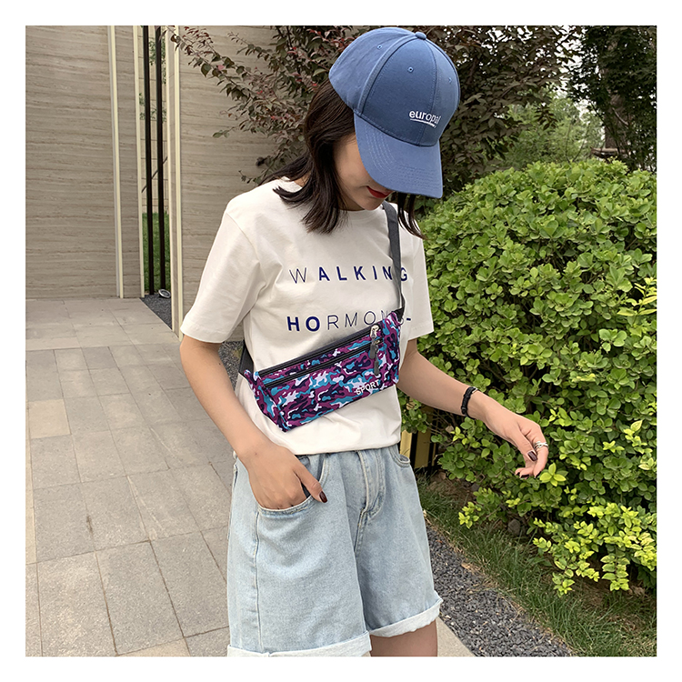  direct low MOQ in stock fanny pack   print men women passport fanny pack