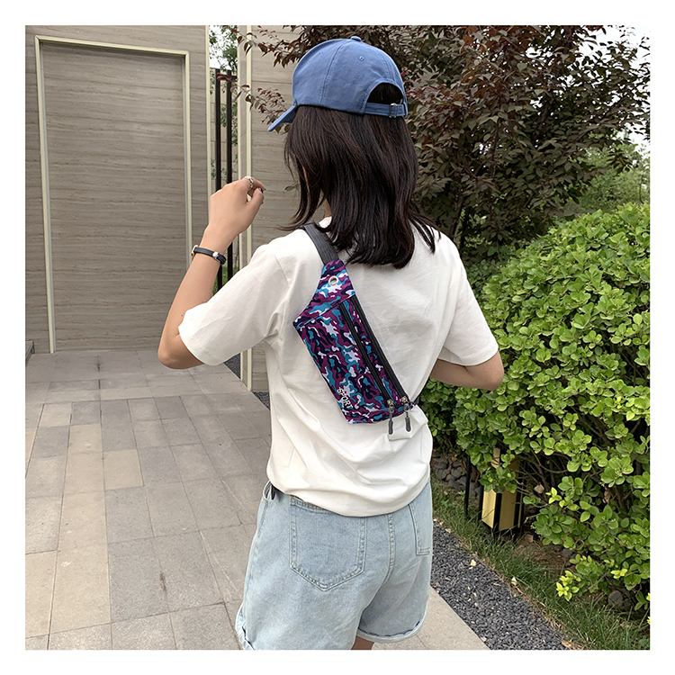  direct low MOQ in stock fanny pack   print men women passport fanny pack