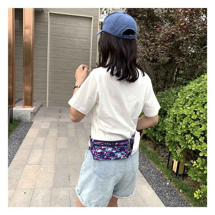  direct low MOQ in stock fanny pack   print men women passport fanny pack