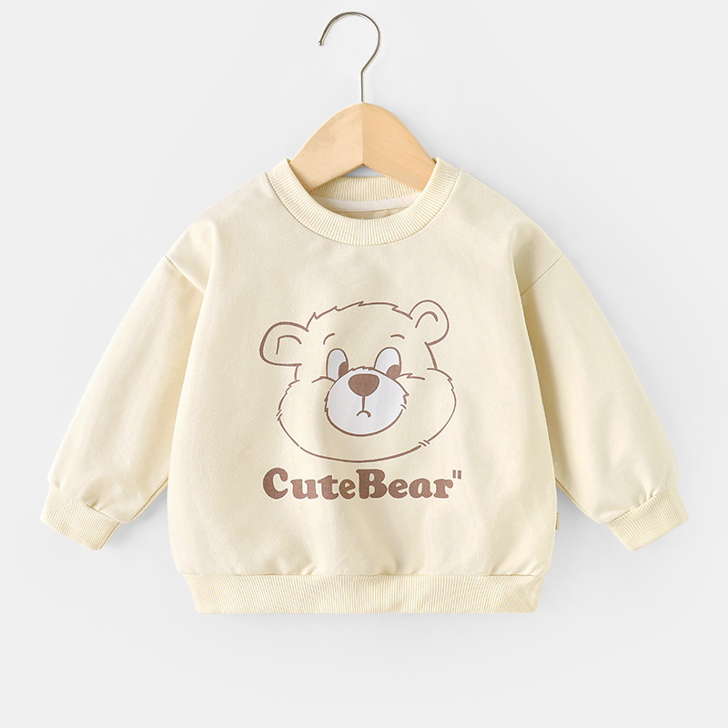 Boy Cartoon Hoodie Autumn Spring And New Clothing Children Baby In The Baby Top Autumn Thin Fashion