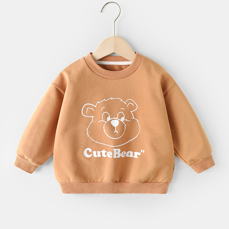 Boy Cartoon Hoodie Autumn Spring And New Clothing Children Baby In The Baby Top Autumn Thin Fashion