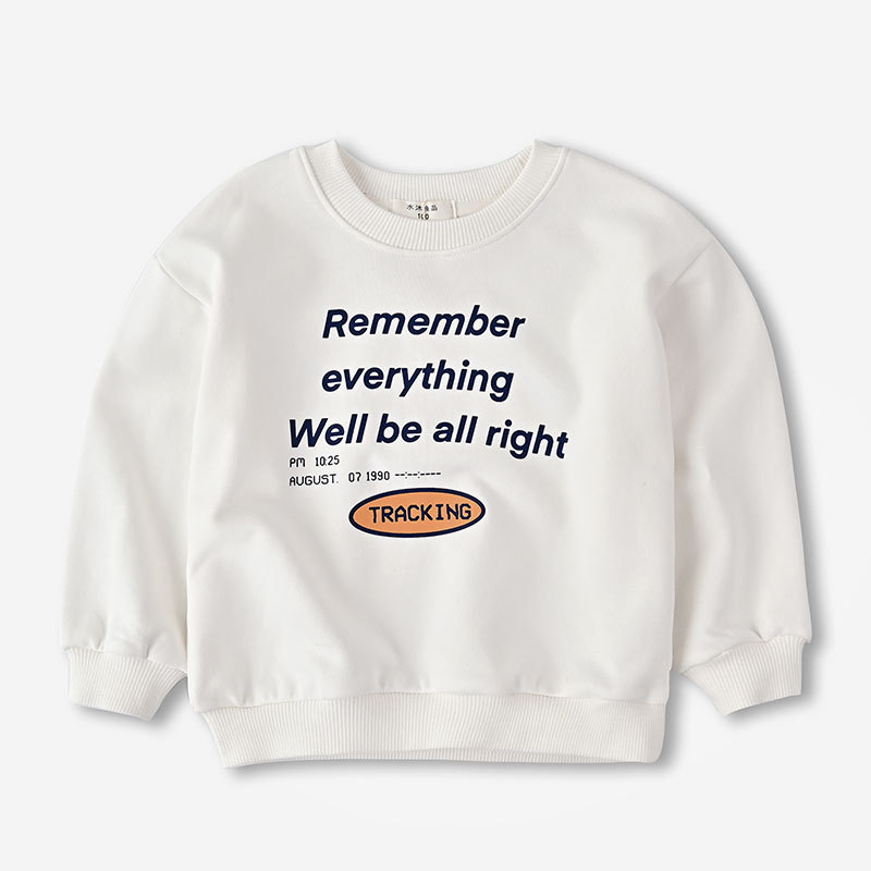 Sports Hoodie Boys And Girls Long Sleeved Undershirt In Spring New 2023 Autumn Winter Children Clothing