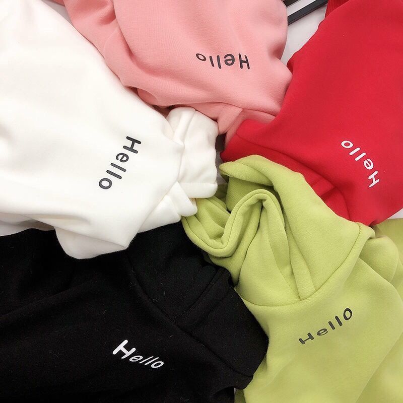 Autumn Winter Children Solid Color Outfits Children's Clothing Sweatshirt Letters Printing 2-7 Years Unisex Pullover