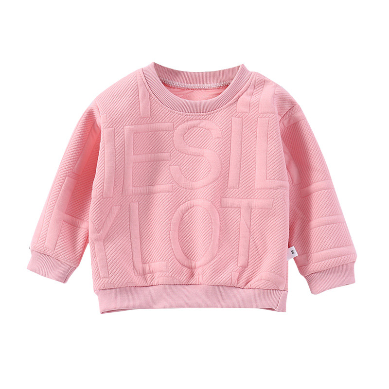 Children's Spring and Autumn Boys' Round Neck Pullover 3D Blank Hoodies High Quality Embossed Hoodie Puff Printing Hoodi
