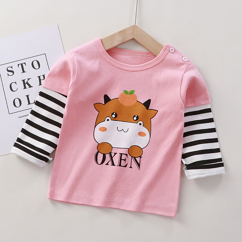 Top Selling Products 2022 Kids Autumn Sweatshirt Boy Cartoon Printed Long Sleeve O-neck 0-7 Years Cheap Children Fashion