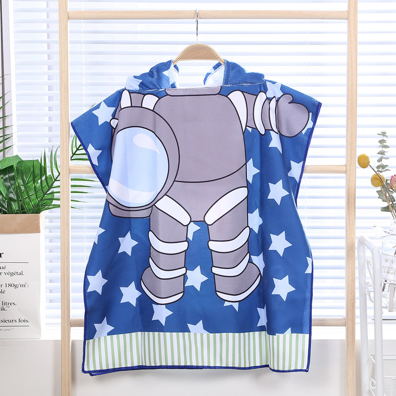 children's quick dry beach towel  kids poncho beach towel hooded beach towel for kids