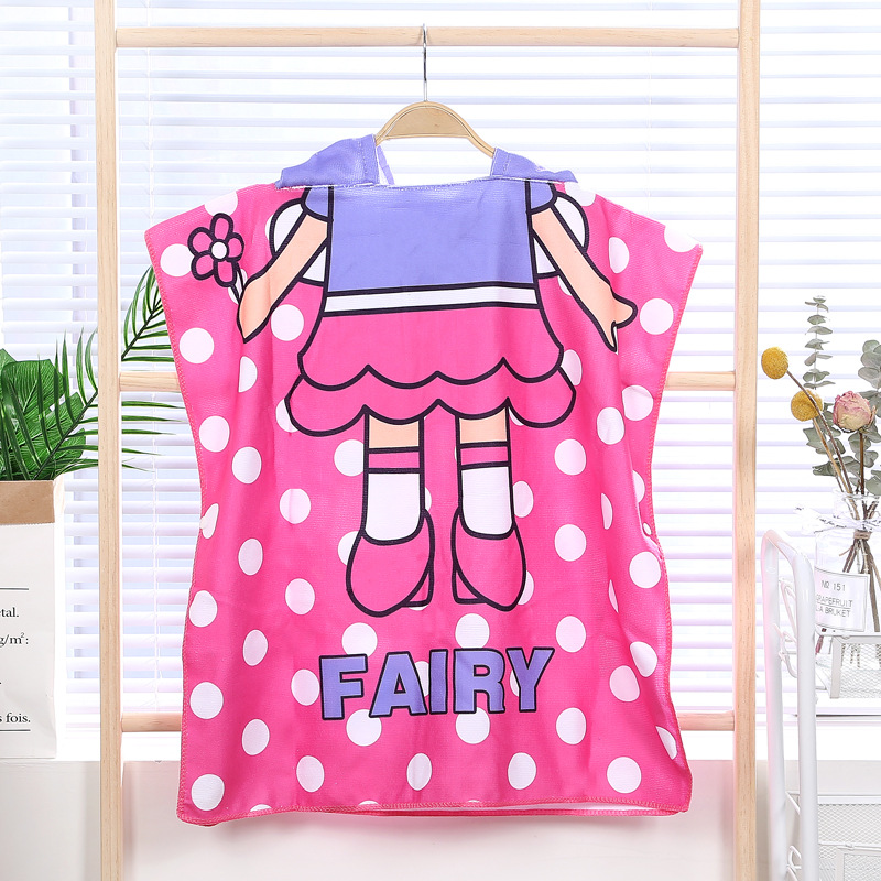 children's quick dry beach towel  kids poncho beach towel hooded beach towel for kids