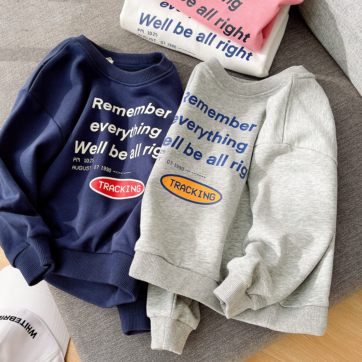 Sports Hoodie Boys And Girls Long Sleeved Undershirt In Spring New 2023 Autumn Winter Children Clothing