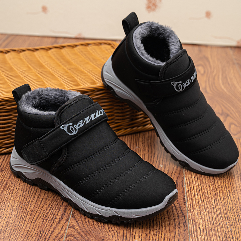Unisex Winter Plush Thickened Cotton Boots Walking Shoes Warm Snow Boots