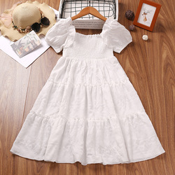 Girls dress 2022 spring and summer new children's Korean style short-sleeved princess dress foreign trade children's clo