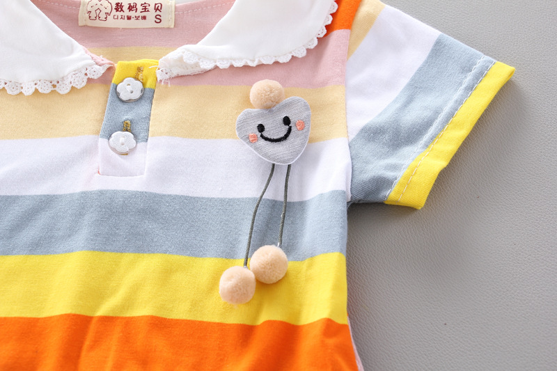 New style dress baby short sleeve cute princess style baby dress princess new born baby girl dresses