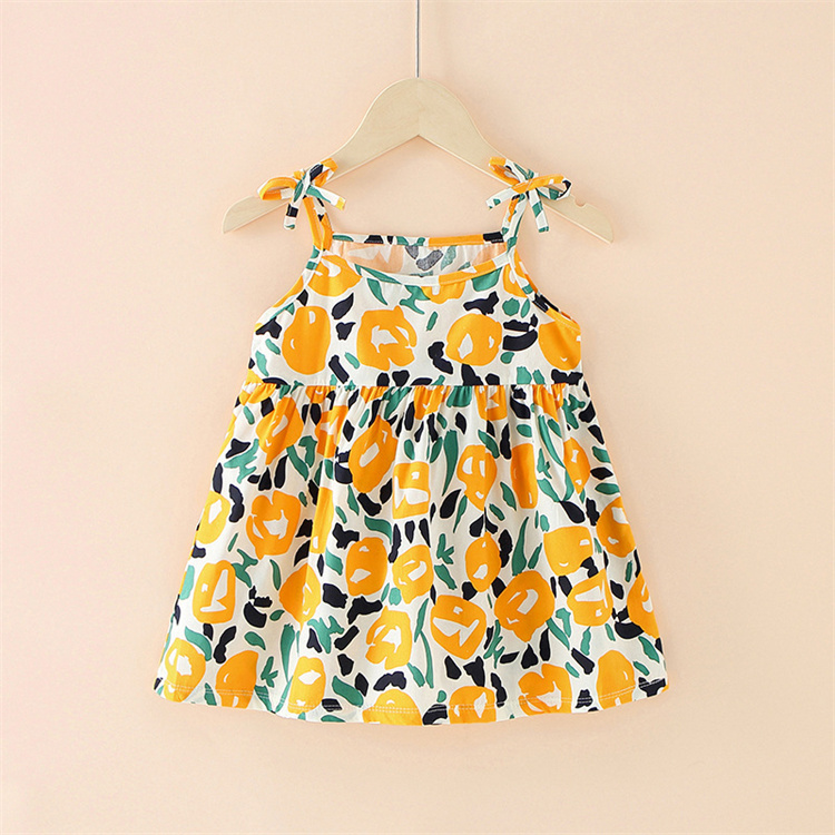 Summer Children's Suspended Princess Dress Cool Breathable and Comfortable for Little Girls