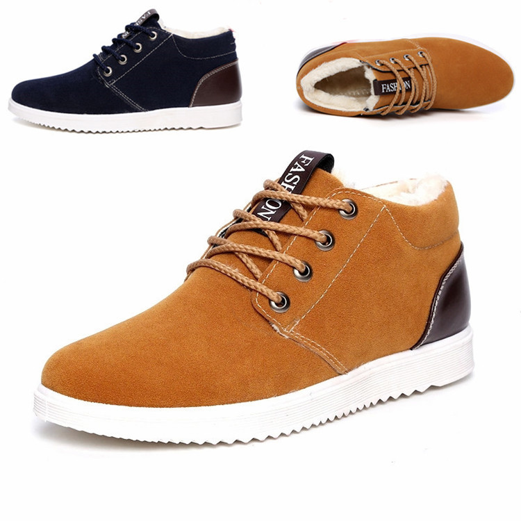 Winter Shoes Men's Thick Board Shoes to Keep Warm Cotton Casual Shoes
