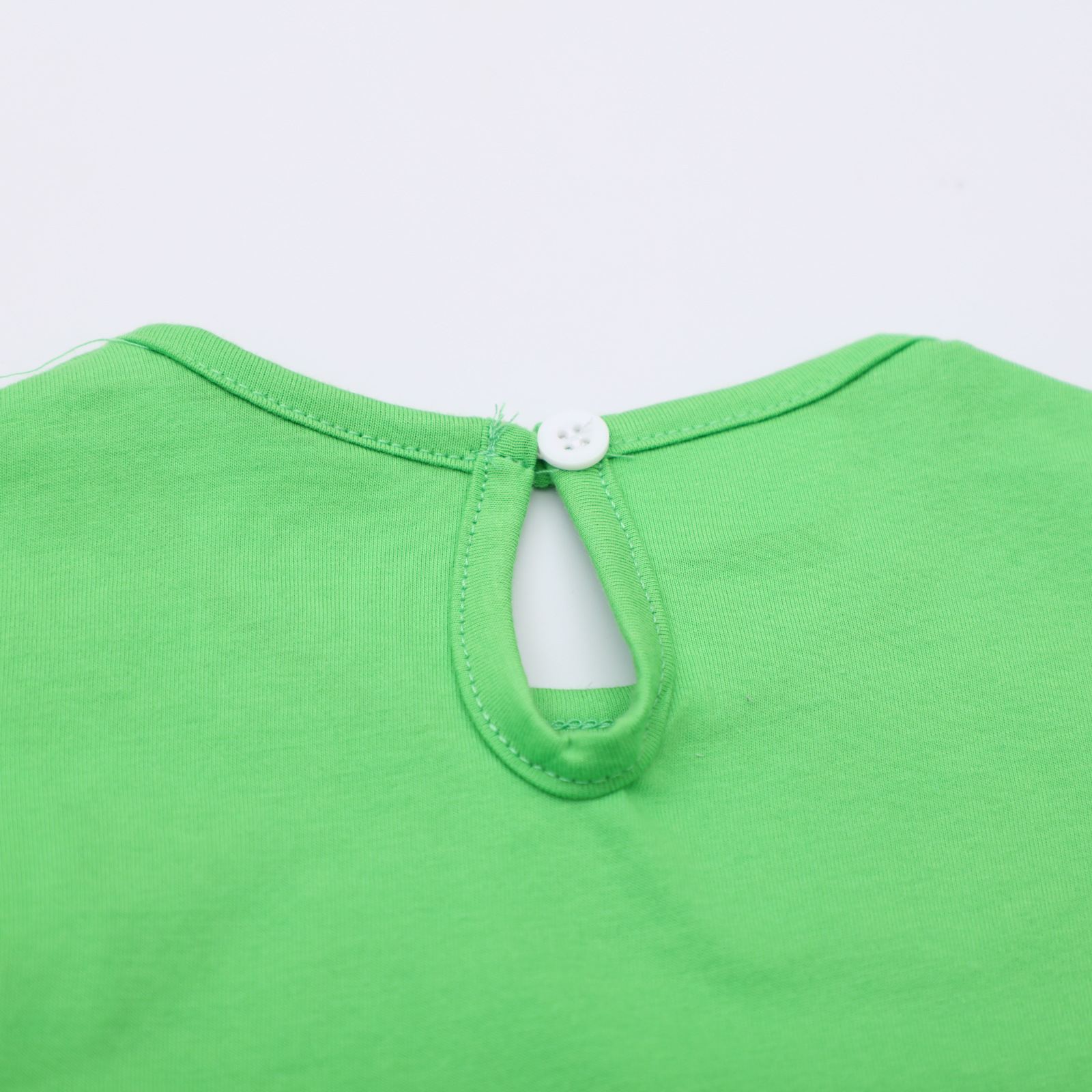 New Arrival Girls Short-sleeved Dress European Style Summer Children's Dress Knitted Cotton Round Neck Girls Princess Dr