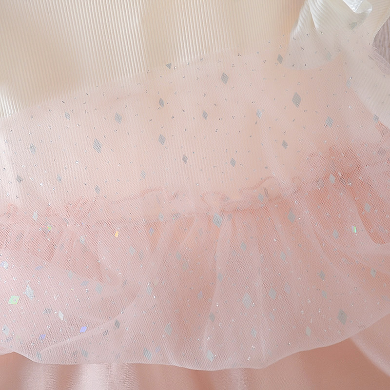 Summer Bow Baby Dress Academic Style Princess Birthday Party Mesh Dress