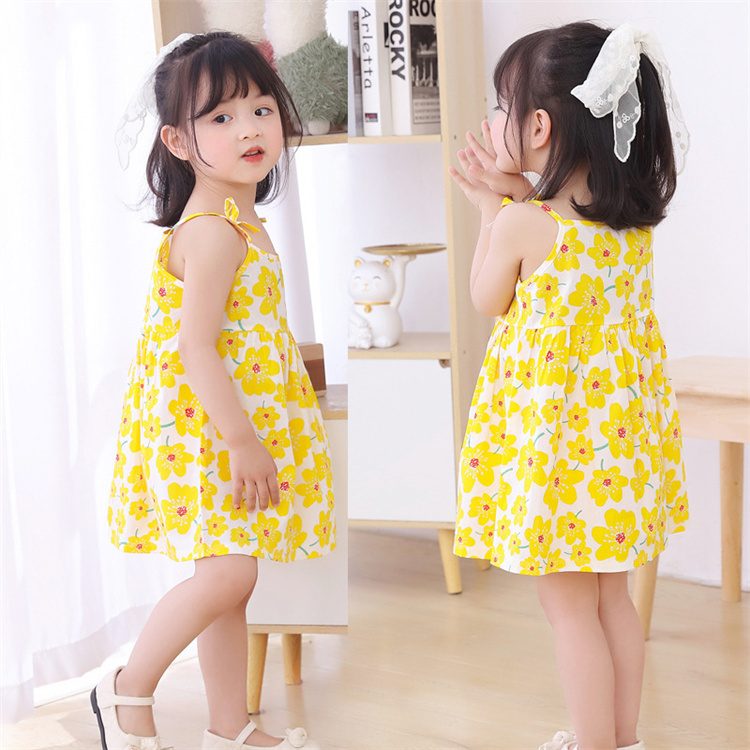 Summer Children's Suspended Princess Dress Cool Breathable and Comfortable for Little Girls